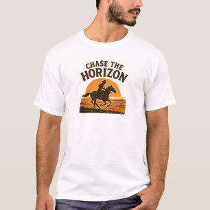 Cowboy-Grafik "Horizont jagen" T-Shirt