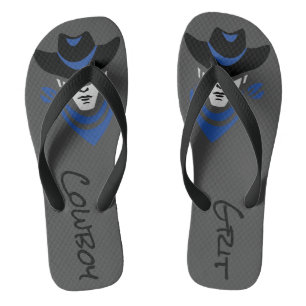 Cowboy Grit Flip Flops
