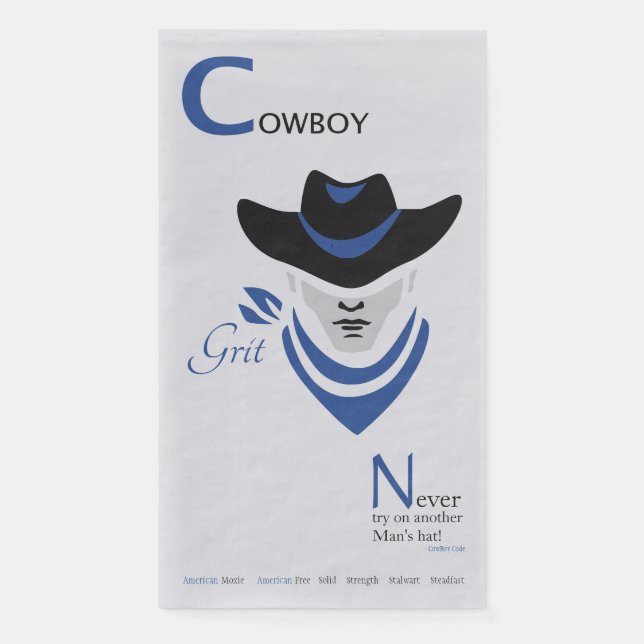 Cowboy Grit Serviette (Vorderseite)