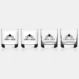 Cowboy Groom Whiskyglas