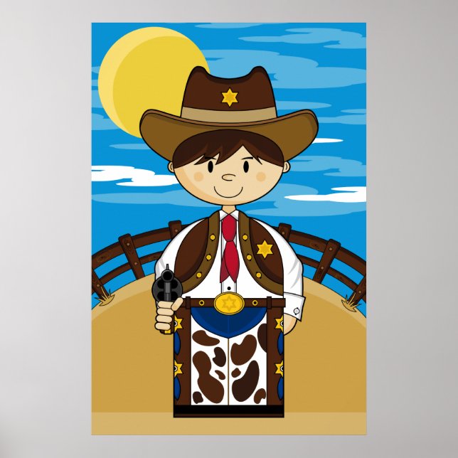 Cowboy Gunslinger Poster (Vorne)