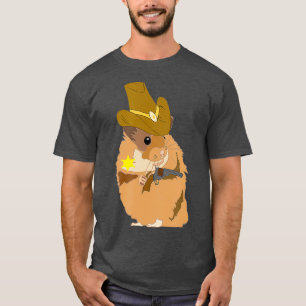 Cowboy Hamster Wild West Sherrif Hammy Howdy T-Shirt