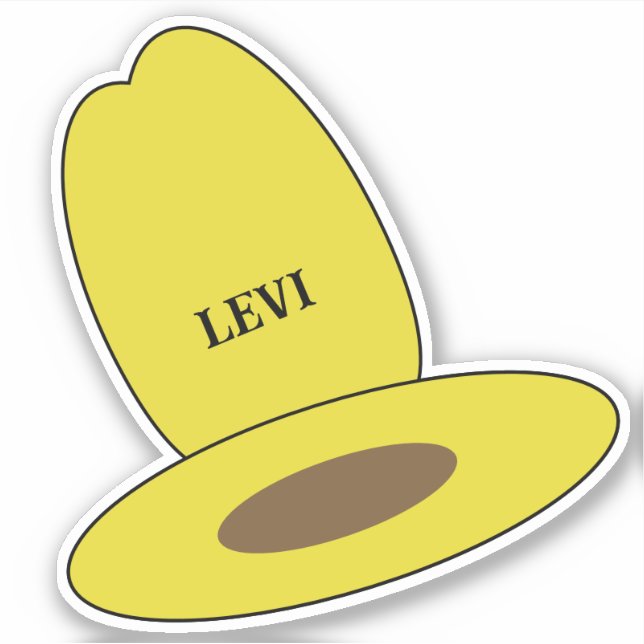 Cowboy Hat Birthday Party Aufkleber (Vorderseite)