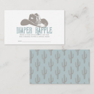 Cowboy Hat Blue Boy Duschbücher für Baby Begleitkarte