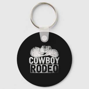 Cowboy Hat Equestrian Geschenk Horseck Riding Rode Schlüsselanhänger