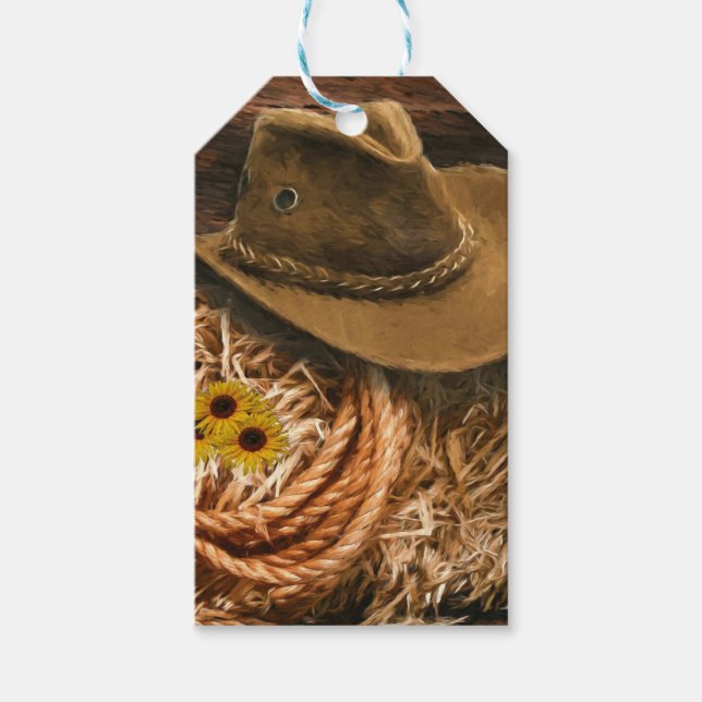 Cowboy Hat Geschenkanhänger (Vorderseite)
