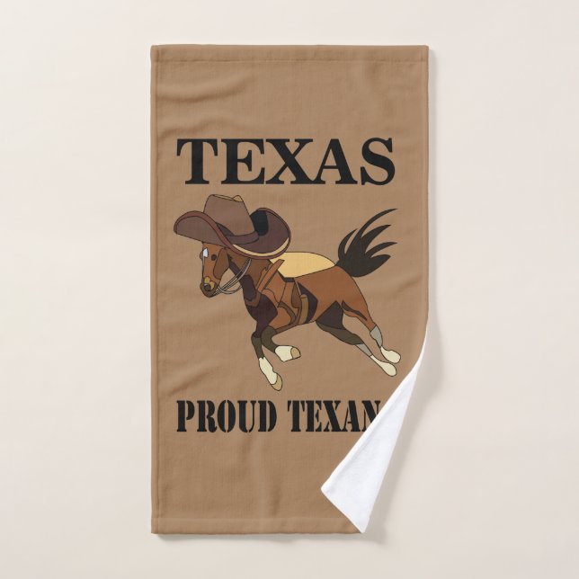 Cowboy Hat Horse Proud Texan Texas Handtuch (Handtuch)