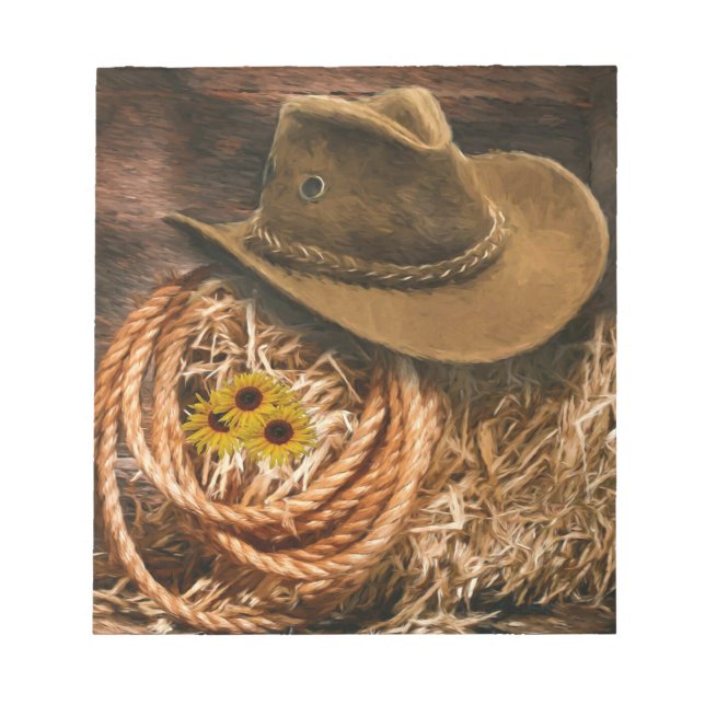 Cowboy Hat Notizblock (Vorderseite)