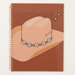 Cowboy Hat Rust Terracotta Planer<br><div class="desc">Cowboy Hat - Earth Tones / Terracotta - Modern Cowboy Hat Illustration.</div>