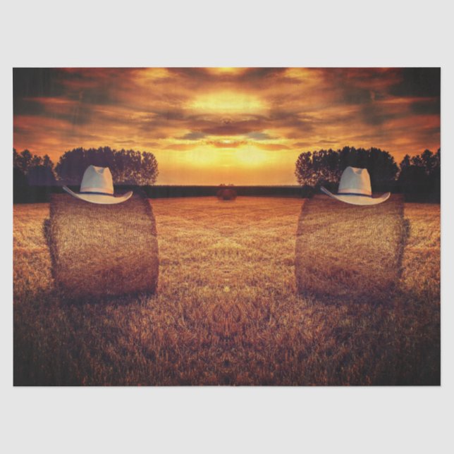 Cowboy Hat Seidenpapier (Vorderseite)