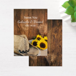 Cowboy Hat, Sonnenblumen Barn Wood Gastgeschenk Ho