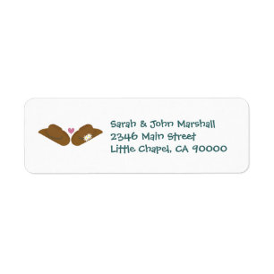 Cowboy Hat Wedding Label