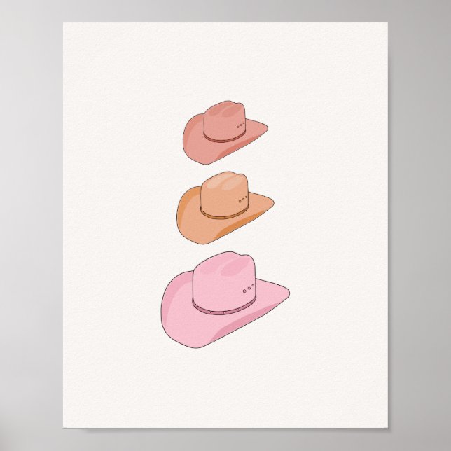 Cowboy Hats Poster (Vorne)
