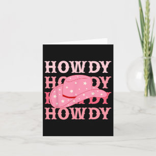 Cowboy Heart Western Howdy Valentine Karte