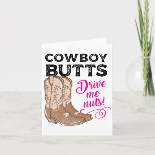 Cowboy-Hintern fahren Me Nuts Country Cowgirl-West Karte