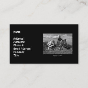 Cowboy Horse & Mule Business Card Visitenkarte