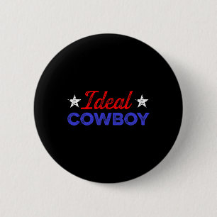 Cowboy Horse Show Horseck Riding Rider 4 Button