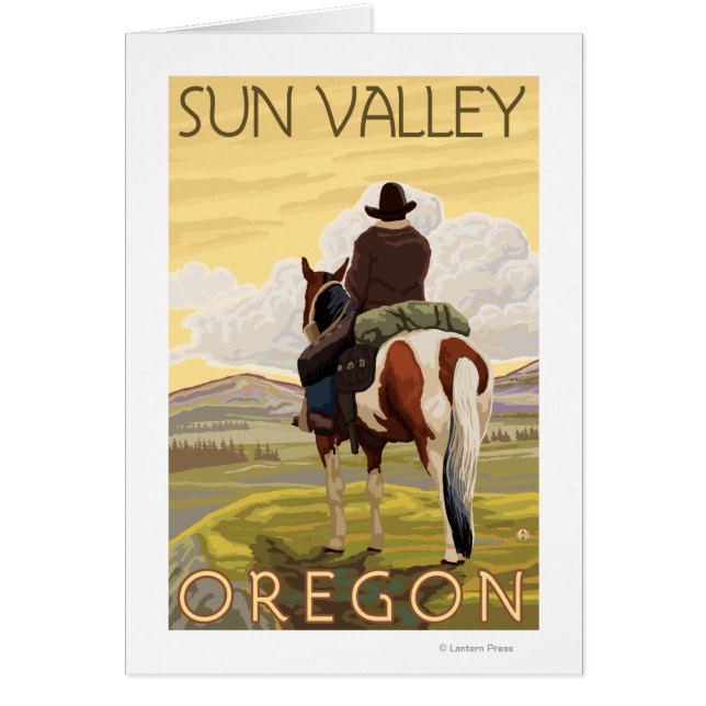 Cowboy & Horse - Sun Valley, Idaho (Vorne)