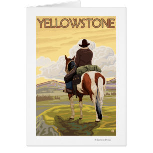 Cowboy & Horse - Yellowstone Nationalpark