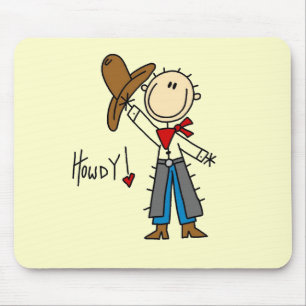 Cowboy-Howdy-T-Shirts und Geschenke Mousepad