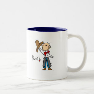 Cowboy-Howdy-T-Shirts und Geschenke Zweifarbige Tasse