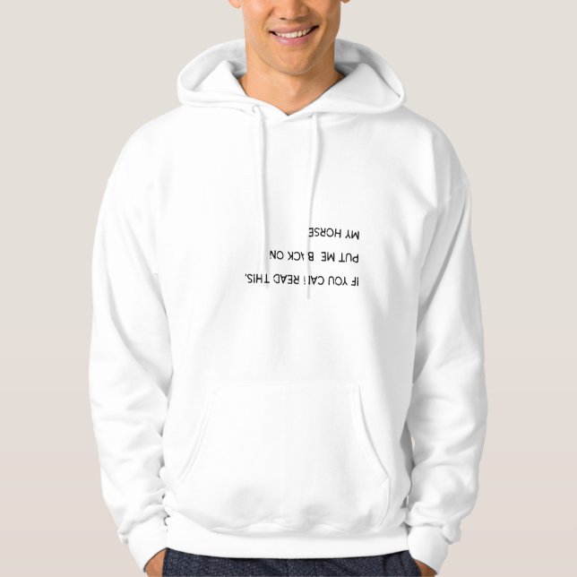 Cowboy Humor Sweatshirt – Rodeo Leben Zitat (Vorderseite)