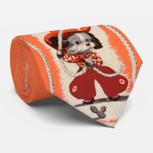 Cowboy-Hundedruck Krawatte