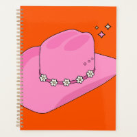 Cowboy Hut Orange und Rosa