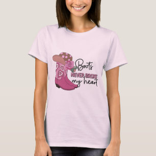 Cowboy Hut Stiefel Lasst Uns Los Mädchen Western C T-Shirt