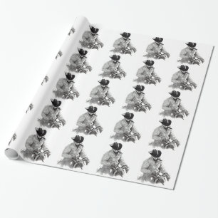Cowboy im Sattel: Ursprüngliches Geschenkpapier
