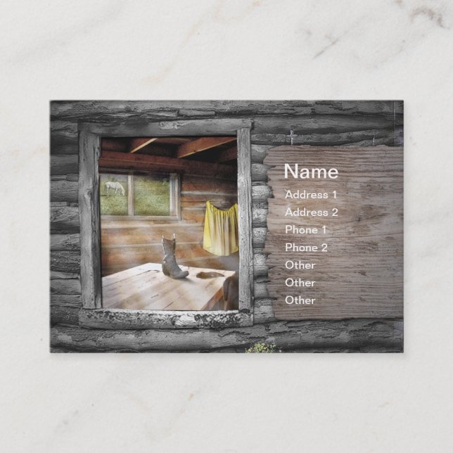 Cowboy in meinem Herzen Visitenkarte (Vorderseite)