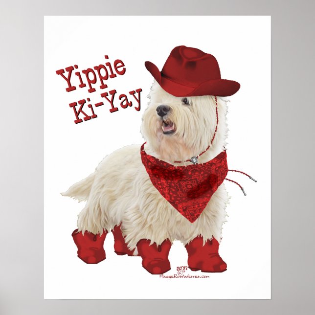 Cowboy in Stiefeln Poster (Vorne)