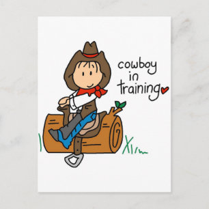 Cowboy in Training Tshirts und Geschenke Postkarte