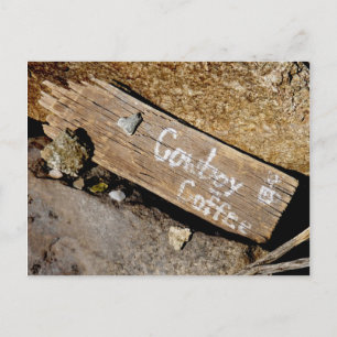Cowboy-Kaffee Postkarte