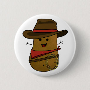 Cowboy-Kartoffel Button