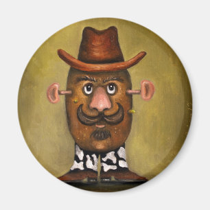 Cowboy-Kartoffel Magnet