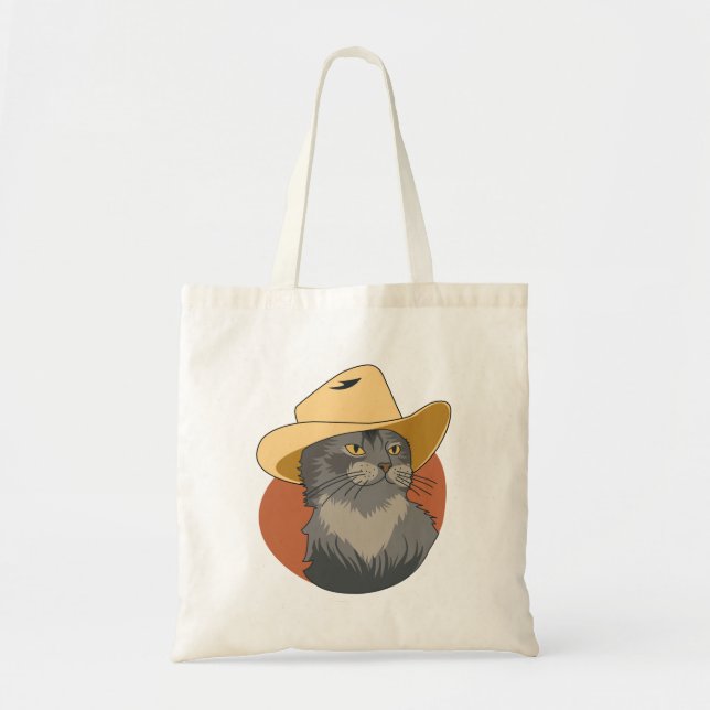 Cowboy Katze Tragetasche (Vorne)