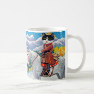 Cowboy-Katzen-Tasse Tasse