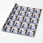Cowboy Kid Birthday Wrapping Papper Geschenkpapier<br><div class="desc">Eine grafische Darstellung eines lustigen Cowboys und seines Pferdes auf dem Geburtstagsverpackungspapier.</div>
