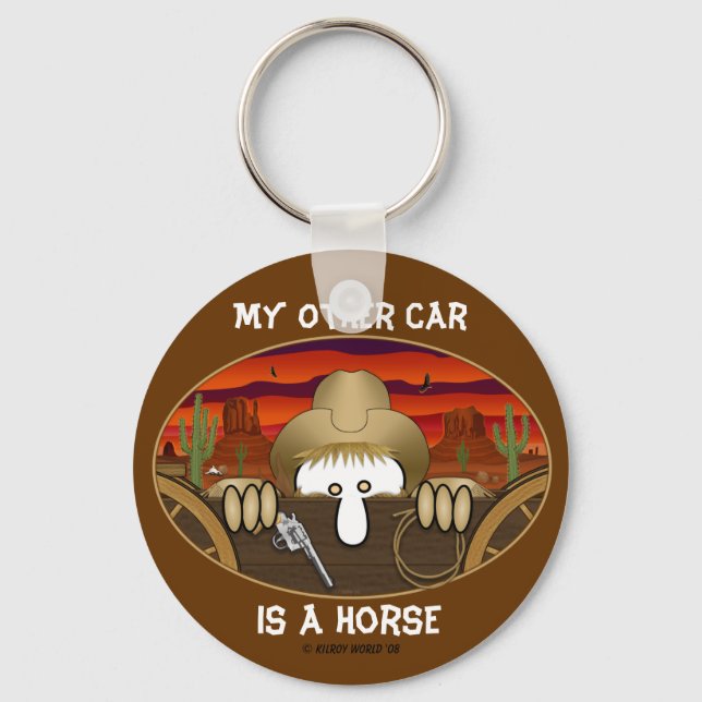 Cowboy Kilroy Schlüsselanhänger (Vorderseite)