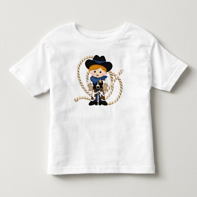Cowboy Kleinkind T-shirt (Vorderseite)
