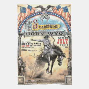 Cowboy-Küchenhandtücher Geschirrtuch