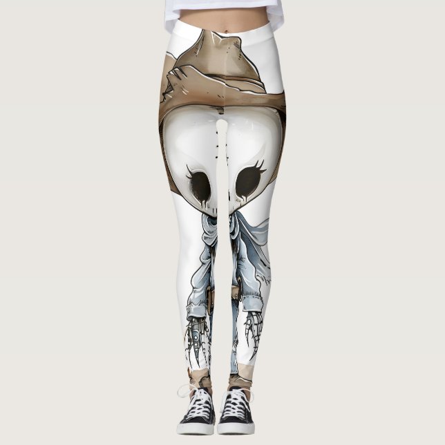 Cowboy-Kunst Leggings (Vorderseite)