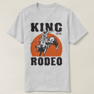 Cowboy-Land-Humor König-Of The Rodeo Western T-Shirt