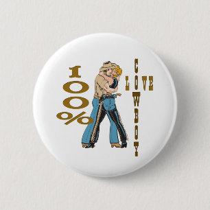 Cowboy-Liebe Button