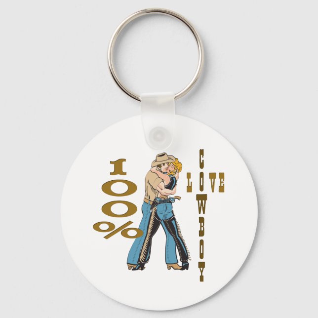 Cowboy-Liebe Schlüsselanhänger (Vorderseite)