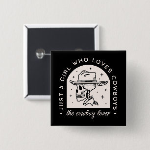 Cowboy-Liebhaber Western Dunkle Romantik Button