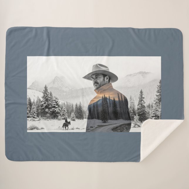 Cowboy Life Sherpadecke (Vorderseite (Horizontal))