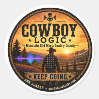 Cowboy-Logik: Weiter Machen Rund Sticker