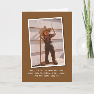 Cowboy Lovin' Valentine Feiertagskarte